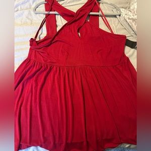 Torrid Red Dressy Top Plus Size 2 NWT